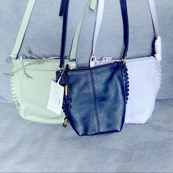 LIKA LEATHER CROSSBODY BAG Lucky Brand (violet/ lilac) NWT “boho chic” Y2K style - Picture 1 of 5